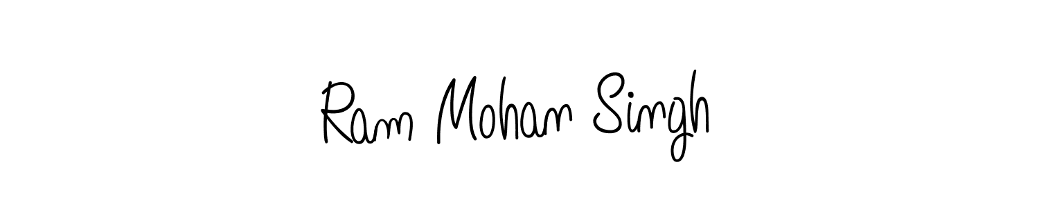 Design your own signature with our free online signature maker. With this signature software, you can create a handwritten (Angelique-Rose-font-FFP) signature for name Ram Mohan Singh. Ram Mohan Singh signature style 5 images and pictures png