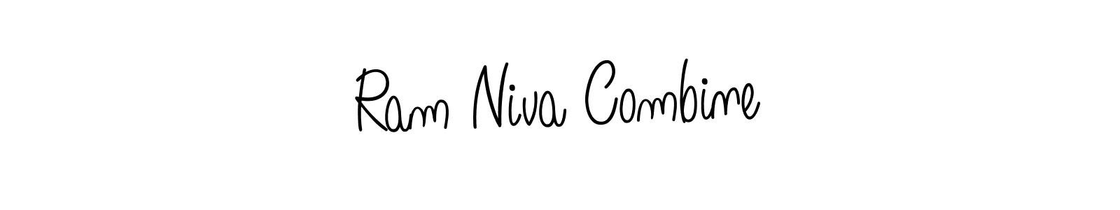 Create a beautiful signature design for name Ram Niva Combine. With this signature (Angelique-Rose-font-FFP) fonts, you can make a handwritten signature for free. Ram Niva Combine signature style 5 images and pictures png