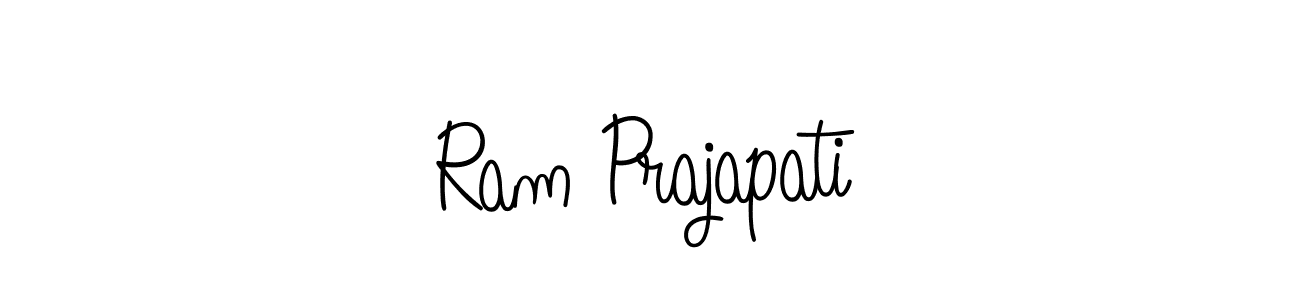 You should practise on your own different ways (Angelique-Rose-font-FFP) to write your name (Ram Prajapati) in signature. don't let someone else do it for you. Ram Prajapati signature style 5 images and pictures png