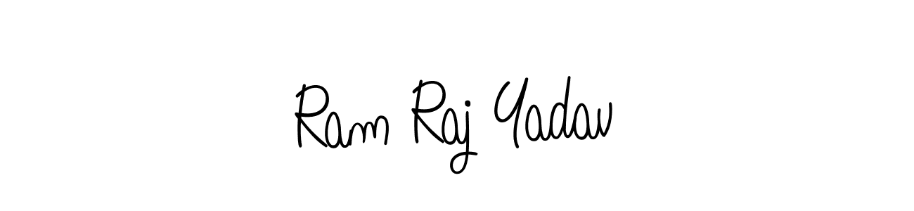 You should practise on your own different ways (Angelique-Rose-font-FFP) to write your name (Ram Raj Yadav) in signature. don't let someone else do it for you. Ram Raj Yadav signature style 5 images and pictures png