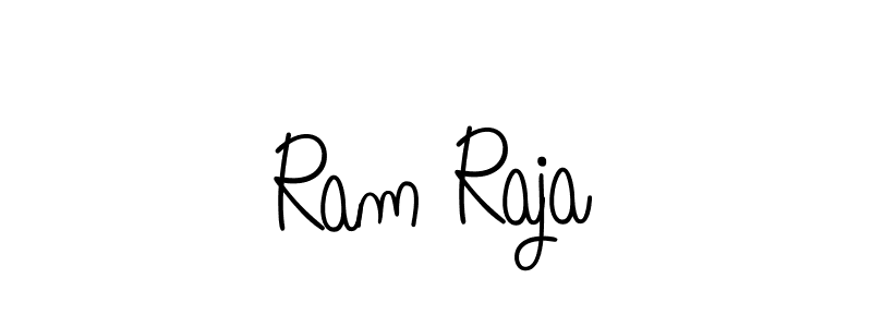 How to make Ram Raja name signature. Use Angelique-Rose-font-FFP style for creating short signs online. This is the latest handwritten sign. Ram Raja signature style 5 images and pictures png