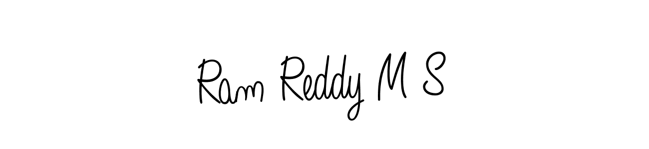 How to make Ram Reddy M S signature? Angelique-Rose-font-FFP is a professional autograph style. Create handwritten signature for Ram Reddy M S name. Ram Reddy M S signature style 5 images and pictures png