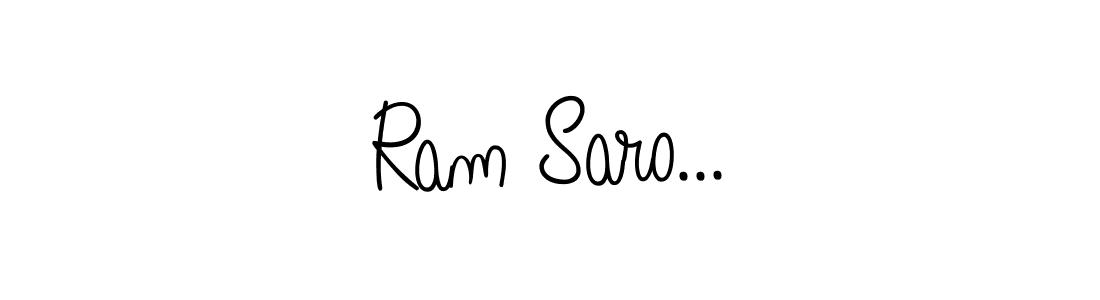 How to Draw Ram Saro... signature style? Angelique-Rose-font-FFP is a latest design signature styles for name Ram Saro.... Ram Saro... signature style 5 images and pictures png