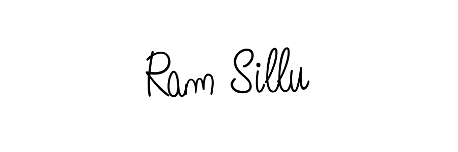 How to make Ram Sillu name signature. Use Angelique-Rose-font-FFP style for creating short signs online. This is the latest handwritten sign. Ram Sillu signature style 5 images and pictures png