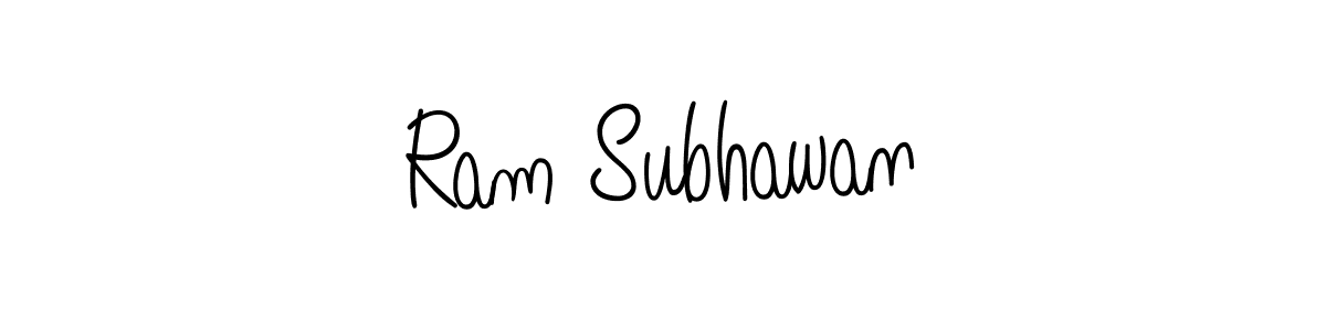 Make a beautiful signature design for name Ram Subhawan. With this signature (Angelique-Rose-font-FFP) style, you can create a handwritten signature for free. Ram Subhawan signature style 5 images and pictures png