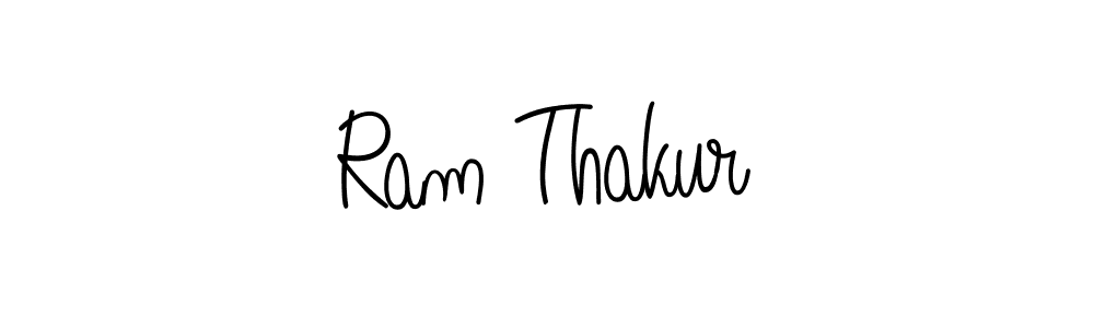 The best way (Angelique-Rose-font-FFP) to make a short signature is to pick only two or three words in your name. The name Ram Thakur include a total of six letters. For converting this name. Ram Thakur signature style 5 images and pictures png