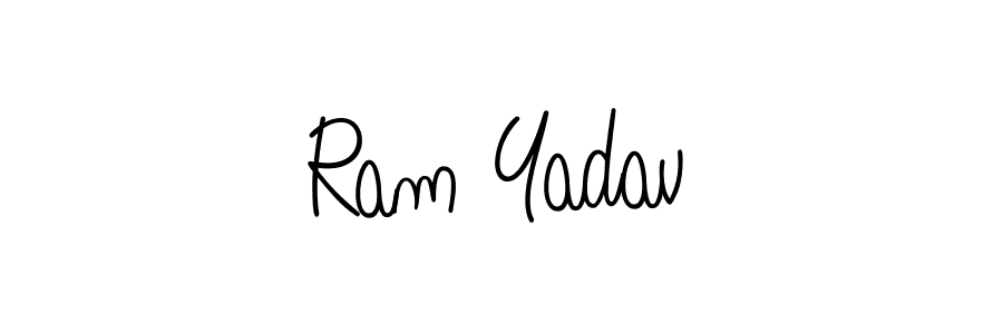 Create a beautiful signature design for name Ram Yadav. With this signature (Angelique-Rose-font-FFP) fonts, you can make a handwritten signature for free. Ram Yadav signature style 5 images and pictures png