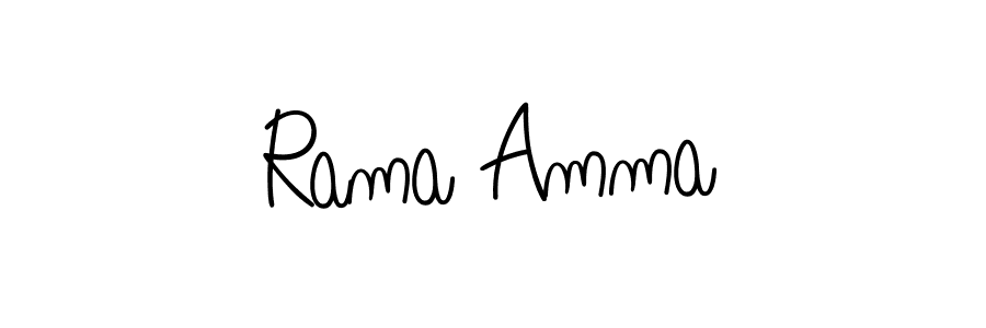 Check out images of Autograph of Rama Amma name. Actor Rama Amma Signature Style. Angelique-Rose-font-FFP is a professional sign style online. Rama Amma signature style 5 images and pictures png