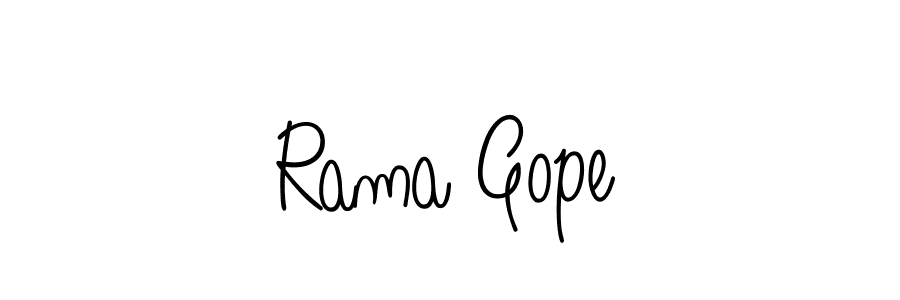 Design your own signature with our free online signature maker. With this signature software, you can create a handwritten (Angelique-Rose-font-FFP) signature for name Rama Gope. Rama Gope signature style 5 images and pictures png
