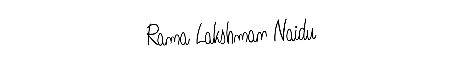 You should practise on your own different ways (Angelique-Rose-font-FFP) to write your name (Rama Lakshman Naidu) in signature. don't let someone else do it for you. Rama Lakshman Naidu signature style 5 images and pictures png