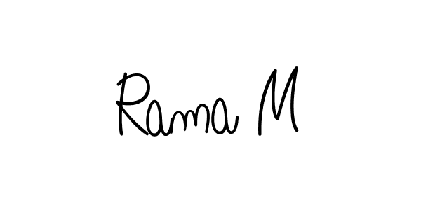 Once you've used our free online signature maker to create your best signature Angelique-Rose-font-FFP style, it's time to enjoy all of the benefits that Rama M name signing documents. Rama M signature style 5 images and pictures png