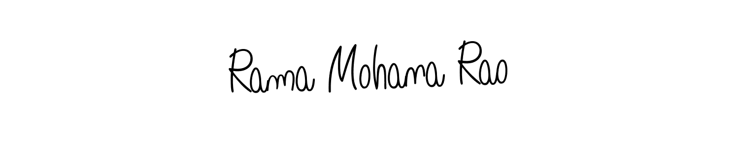 Create a beautiful signature design for name Rama Mohana Rao. With this signature (Angelique-Rose-font-FFP) fonts, you can make a handwritten signature for free. Rama Mohana Rao signature style 5 images and pictures png