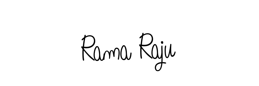 Use a signature maker to create a handwritten signature online. With this signature software, you can design (Angelique-Rose-font-FFP) your own signature for name Rama Raju. Rama Raju signature style 5 images and pictures png