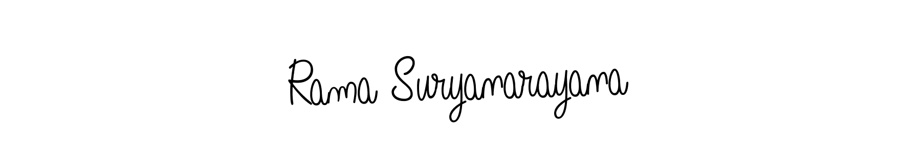 Make a short Rama Suryanarayana signature style. Manage your documents anywhere anytime using Angelique-Rose-font-FFP. Create and add eSignatures, submit forms, share and send files easily. Rama Suryanarayana signature style 5 images and pictures png