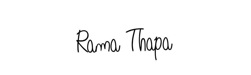 How to make Rama Thapa name signature. Use Angelique-Rose-font-FFP style for creating short signs online. This is the latest handwritten sign. Rama Thapa signature style 5 images and pictures png
