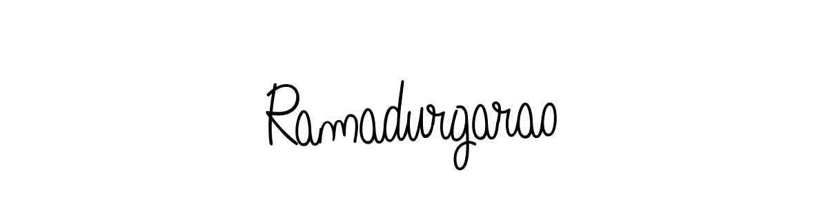 Make a beautiful signature design for name Ramadurgarao. With this signature (Angelique-Rose-font-FFP) style, you can create a handwritten signature for free. Ramadurgarao signature style 5 images and pictures png