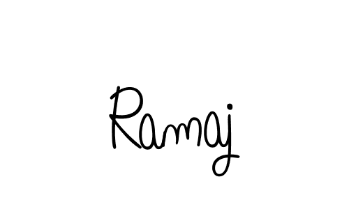 Design your own signature with our free online signature maker. With this signature software, you can create a handwritten (Angelique-Rose-font-FFP) signature for name Ramaj. Ramaj signature style 5 images and pictures png