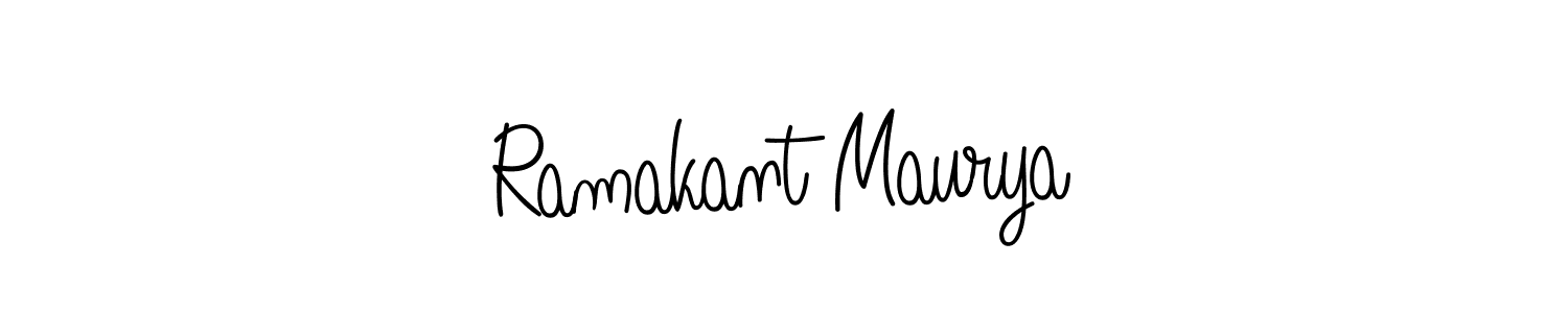 Make a beautiful signature design for name Ramakant Maurya. Use this online signature maker to create a handwritten signature for free. Ramakant Maurya signature style 5 images and pictures png
