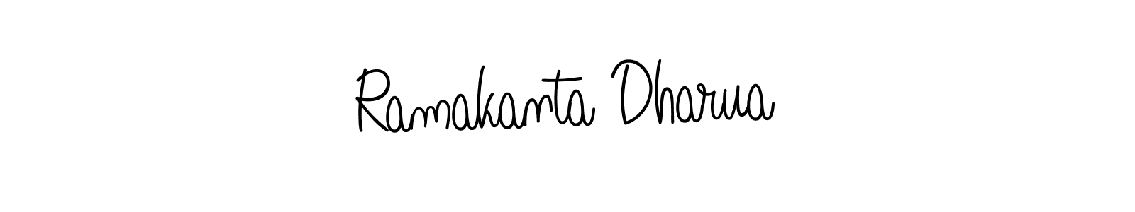 Make a beautiful signature design for name Ramakanta Dharua. With this signature (Angelique-Rose-font-FFP) style, you can create a handwritten signature for free. Ramakanta Dharua signature style 5 images and pictures png