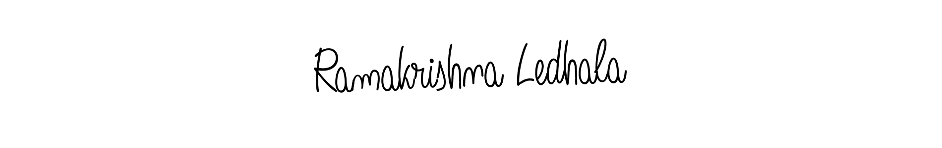 Make a beautiful signature design for name Ramakrishna Ledhala. Use this online signature maker to create a handwritten signature for free. Ramakrishna Ledhala signature style 5 images and pictures png