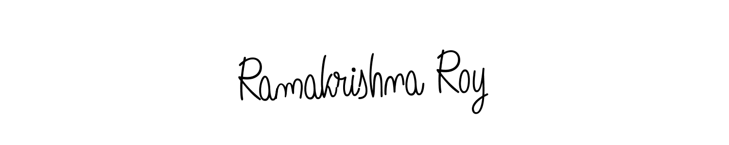 Ramakrishna Roy stylish signature style. Best Handwritten Sign (Angelique-Rose-font-FFP) for my name. Handwritten Signature Collection Ideas for my name Ramakrishna Roy. Ramakrishna Roy signature style 5 images and pictures png