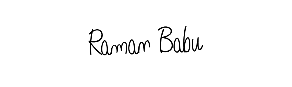 Design your own signature with our free online signature maker. With this signature software, you can create a handwritten (Angelique-Rose-font-FFP) signature for name Raman Babu. Raman Babu signature style 5 images and pictures png