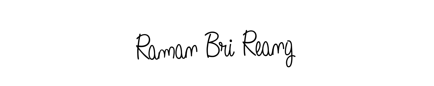 How to make Raman Bri Reang signature? Angelique-Rose-font-FFP is a professional autograph style. Create handwritten signature for Raman Bri Reang name. Raman Bri Reang signature style 5 images and pictures png