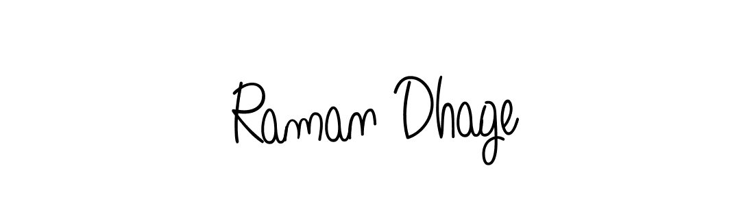 How to make Raman Dhage signature? Angelique-Rose-font-FFP is a professional autograph style. Create handwritten signature for Raman Dhage name. Raman Dhage signature style 5 images and pictures png