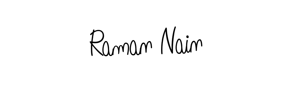 Raman Nain stylish signature style. Best Handwritten Sign (Angelique-Rose-font-FFP) for my name. Handwritten Signature Collection Ideas for my name Raman Nain. Raman Nain signature style 5 images and pictures png