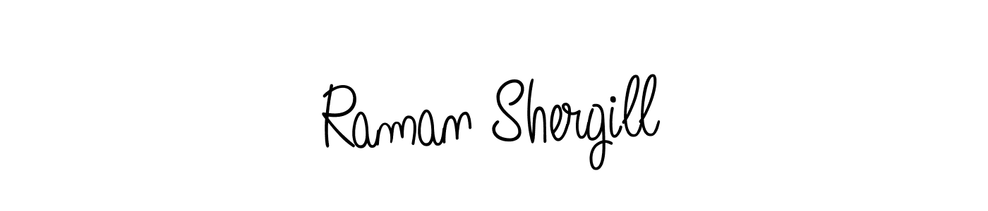 Create a beautiful signature design for name Raman Shergill. With this signature (Angelique-Rose-font-FFP) fonts, you can make a handwritten signature for free. Raman Shergill signature style 5 images and pictures png