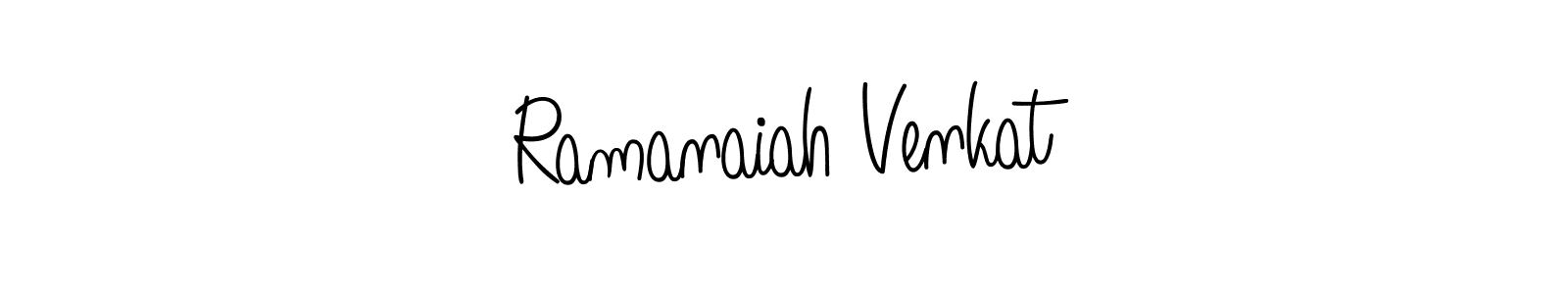 Create a beautiful signature design for name Ramanaiah Venkat. With this signature (Angelique-Rose-font-FFP) fonts, you can make a handwritten signature for free. Ramanaiah Venkat signature style 5 images and pictures png