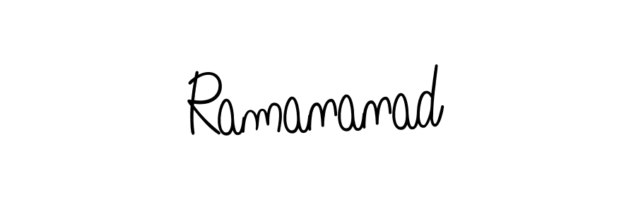 Create a beautiful signature design for name Ramananad. With this signature (Angelique-Rose-font-FFP) fonts, you can make a handwritten signature for free. Ramananad signature style 5 images and pictures png
