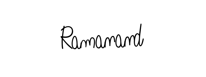 The best way (Angelique-Rose-font-FFP) to make a short signature is to pick only two or three words in your name. The name Ramanand include a total of six letters. For converting this name. Ramanand signature style 5 images and pictures png