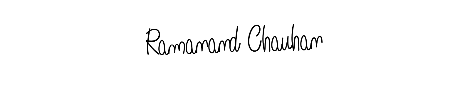 Use a signature maker to create a handwritten signature online. With this signature software, you can design (Angelique-Rose-font-FFP) your own signature for name Ramanand Chauhan. Ramanand Chauhan signature style 5 images and pictures png