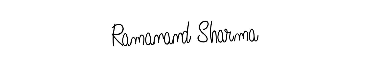 Ramanand Sharma stylish signature style. Best Handwritten Sign (Angelique-Rose-font-FFP) for my name. Handwritten Signature Collection Ideas for my name Ramanand Sharma. Ramanand Sharma signature style 5 images and pictures png