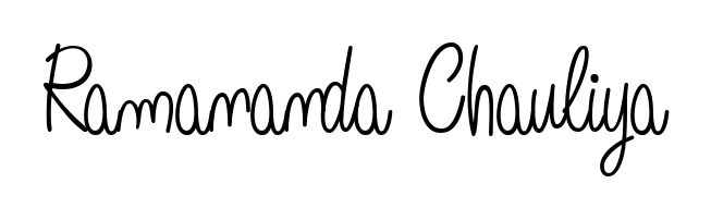 Also You can easily find your signature by using the search form. We will create Ramananda Chauliya name handwritten signature images for you free of cost using Angelique-Rose-font-FFP sign style. Ramananda Chauliya signature style 5 images and pictures png