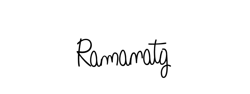 Use a signature maker to create a handwritten signature online. With this signature software, you can design (Angelique-Rose-font-FFP) your own signature for name Ramanatg. Ramanatg signature style 5 images and pictures png