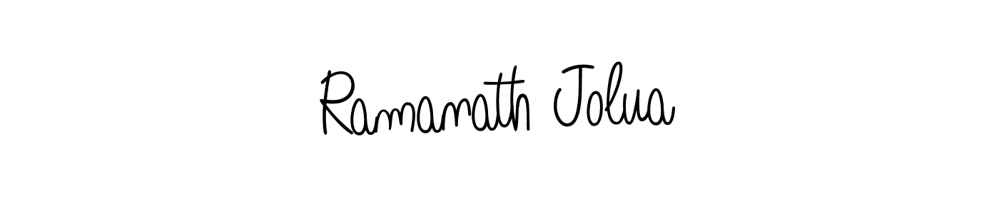 How to Draw Ramanath Jolua signature style? Angelique-Rose-font-FFP is a latest design signature styles for name Ramanath Jolua. Ramanath Jolua signature style 5 images and pictures png