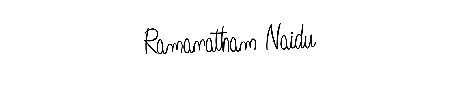 How to make Ramanatham Naidu name signature. Use Angelique-Rose-font-FFP style for creating short signs online. This is the latest handwritten sign. Ramanatham Naidu signature style 5 images and pictures png