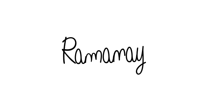 The best way (Angelique-Rose-font-FFP) to make a short signature is to pick only two or three words in your name. The name Ramanay include a total of six letters. For converting this name. Ramanay signature style 5 images and pictures png