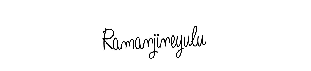 Also we have Ramanjineyulu name is the best signature style. Create professional handwritten signature collection using Angelique-Rose-font-FFP autograph style. Ramanjineyulu signature style 5 images and pictures png