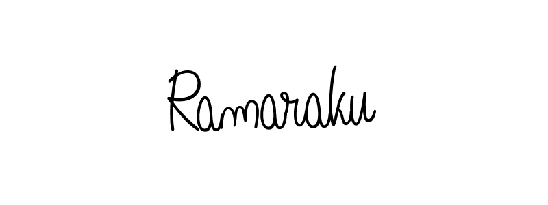 You should practise on your own different ways (Angelique-Rose-font-FFP) to write your name (Ramaraku) in signature. don't let someone else do it for you. Ramaraku signature style 5 images and pictures png