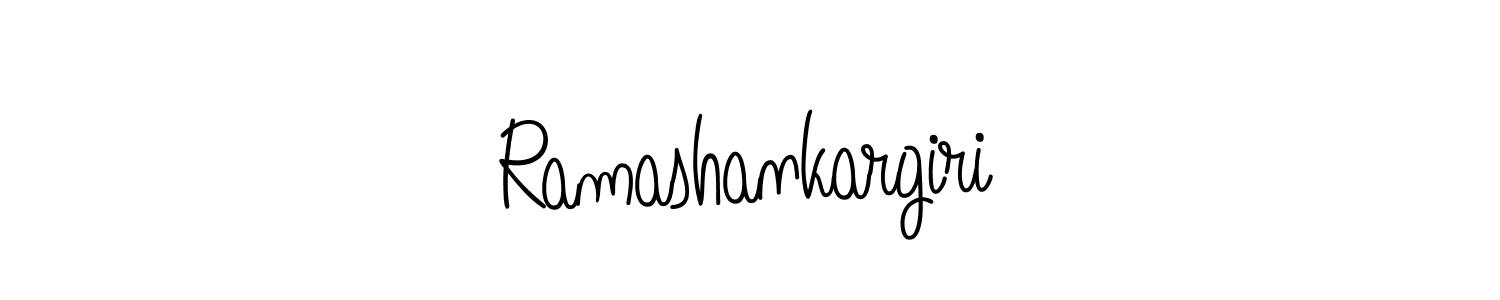 How to make Ramashankargiri name signature. Use Angelique-Rose-font-FFP style for creating short signs online. This is the latest handwritten sign. Ramashankargiri signature style 5 images and pictures png