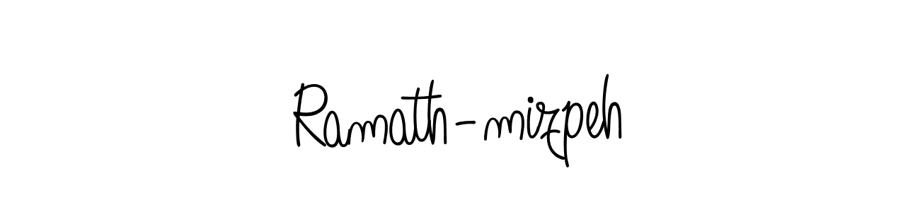 Ramath-mizpeh stylish signature style. Best Handwritten Sign (Angelique-Rose-font-FFP) for my name. Handwritten Signature Collection Ideas for my name Ramath-mizpeh. Ramath-mizpeh signature style 5 images and pictures png