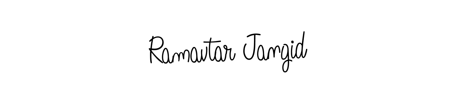 Also You can easily find your signature by using the search form. We will create Ramavtar Jangid name handwritten signature images for you free of cost using Angelique-Rose-font-FFP sign style. Ramavtar Jangid signature style 5 images and pictures png