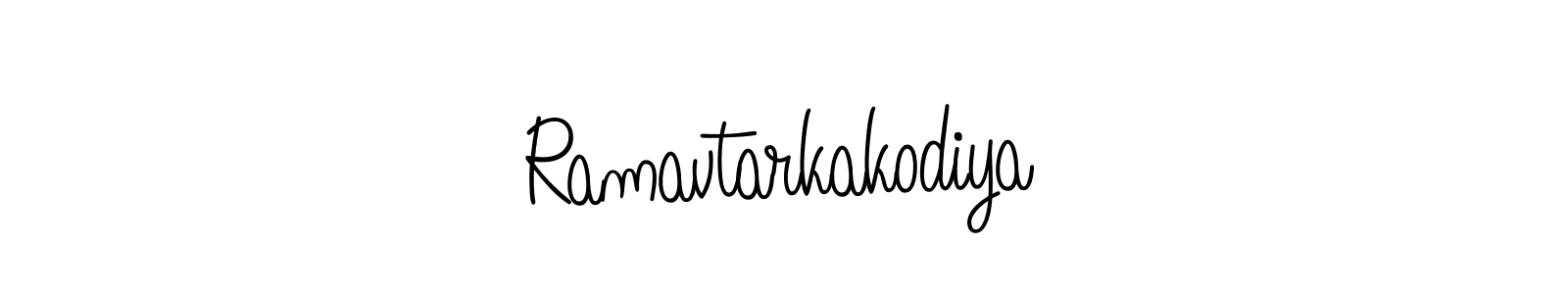 Also You can easily find your signature by using the search form. We will create Ramavtarkakodiya name handwritten signature images for you free of cost using Angelique-Rose-font-FFP sign style. Ramavtarkakodiya signature style 5 images and pictures png