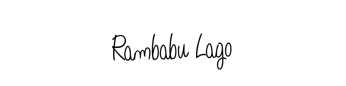 Also we have Rambabu Lago name is the best signature style. Create professional handwritten signature collection using Angelique-Rose-font-FFP autograph style. Rambabu Lago signature style 5 images and pictures png