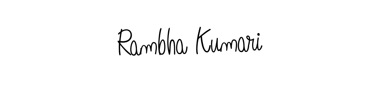 How to Draw Rambha Kumari signature style? Angelique-Rose-font-FFP is a latest design signature styles for name Rambha Kumari. Rambha Kumari signature style 5 images and pictures png