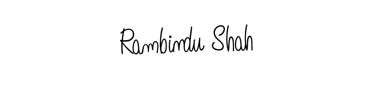 Once you've used our free online signature maker to create your best signature Angelique-Rose-font-FFP style, it's time to enjoy all of the benefits that Rambindu Shah name signing documents. Rambindu Shah signature style 5 images and pictures png