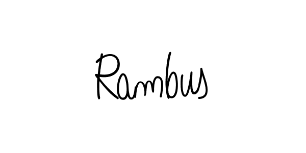 Make a beautiful signature design for name Rambus. Use this online signature maker to create a handwritten signature for free. Rambus signature style 5 images and pictures png